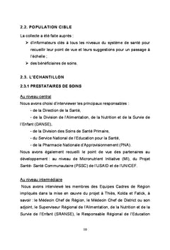 Prise en charge de la diarrhee de l'enfant par l'association SRO/Zinc