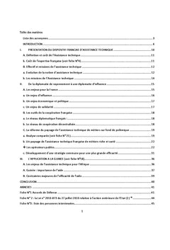 Les enjeux de l'Assistance technique française
