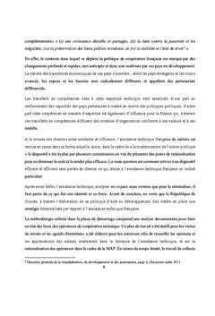 Les enjeux de l'Assistance technique française