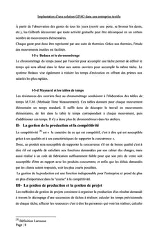 Implantation d'une solution GPAO