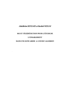SIG et télédétection pour l'étude de l'ensablement dans une zone aride