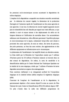 SIG et télédétection pour l'étude de l'ensablement dans une zone aride