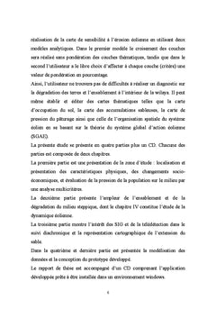 SIG et télédétection pour l'étude de l'ensablement dans une zone aride