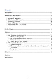 Management du risques sanitaire professionnel dans une agro-industrie