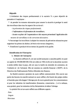 Management du risques sanitaire professionnel dans une agro-industrie