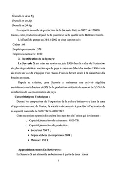 Management du risques sanitaire professionnel dans une agro-industrie