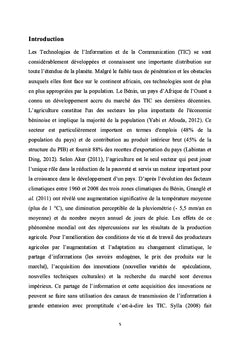 Usage des TIC dans le transfert et l'echange d'informations agricoles