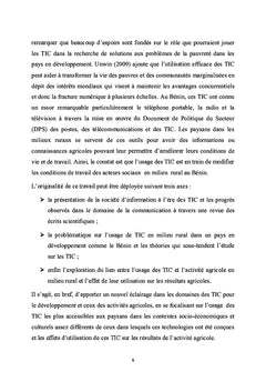 Usage des TIC dans le transfert et l'echange d'informations agricoles