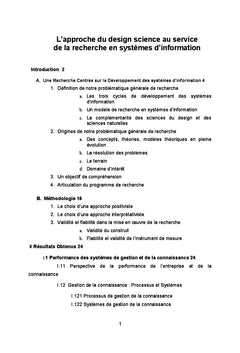 L'approche du design science au service de la Recherche en SI