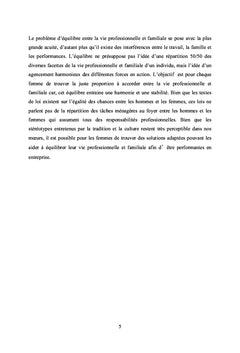 Femmes & Performance: équilibre vie professionnelle - vie familiale