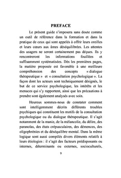Dialogue thérapeutique avec les âmes déséquilibrées
