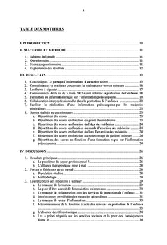 Connaissances des medecins generalistes liberaux de la loi de protection de l'enfance du 5 mars 2007