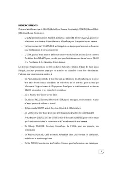 Selection de varietes de riz pour la tolerance A la salinite