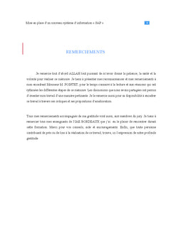 Mise en place d'un système d'information SAP
