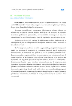 Mise en place d'un système d'information SAP