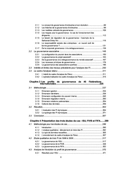Modalites de la Gouvernance des Federations Internationales Sportives