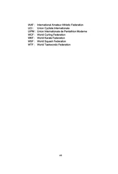 Modalites de la Gouvernance des Federations Internationales Sportives