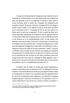Le Lexique Mental dans l'enseignement du vocabulaire en FLE