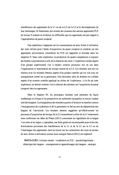 Le Lexique Mental dans l'enseignement du vocabulaire en FLE