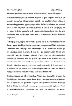 Une vie d'exception