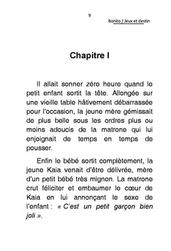 Jeux et destin I