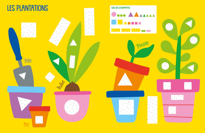 Cahier de gommettes - Mon joli jardin