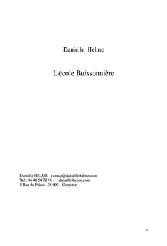 Reveries d'une ecoliere solitaire