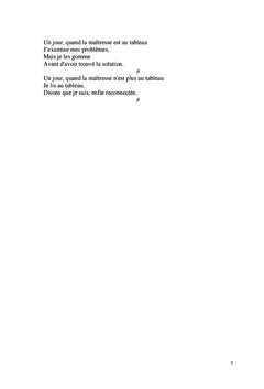 Reveries d'une ecoliere solitaire