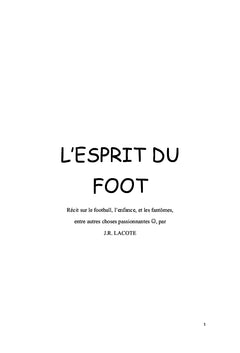 L'esprit du foot