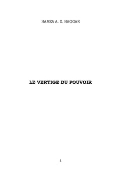 Le vertige du pouvoir