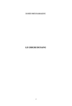 Le grigri de sang