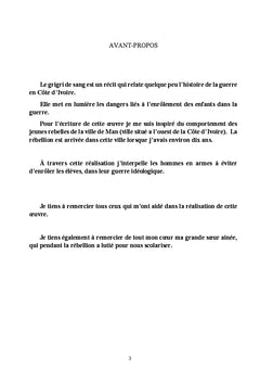 Le grigri de sang
