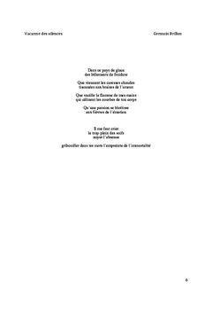 Vacarme des silences poesies