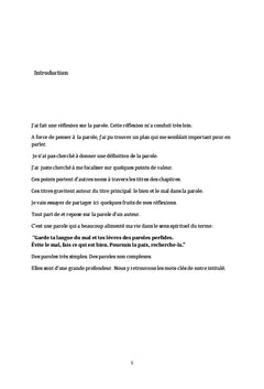 Bien et Mal dans la parole