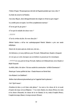Pensées, poésies et parodies