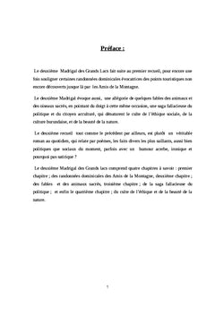 Madrigal des Grands Lacs