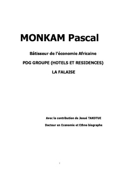 Batisseur de l'economie africaine