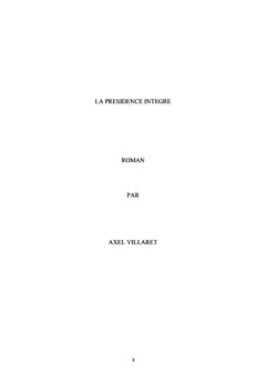 Le president integre