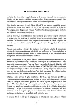 Au secours des sans abris
