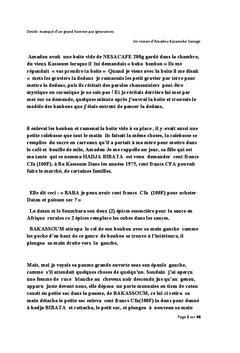 Destin manque d'un grand homme par ignorance