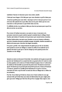 Destin manque d'un grand homme par ignorance