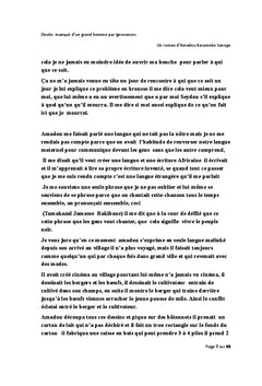 Destin manque d'un grand homme par ignorance