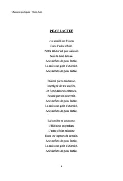 Chansons poétiques