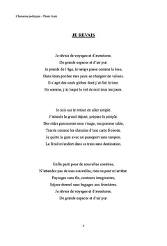 Chansons poétiques