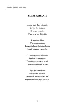 Chansons poétiques