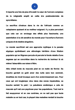 Nudite et sacrifice pour la vie
