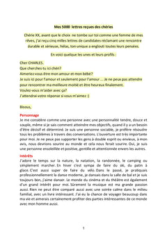 Mes 5000 lettres reçues des chéries
