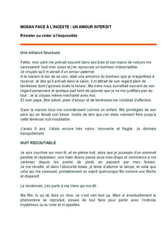 Amour interdit et redoutable Le drame de Mossan, la belle