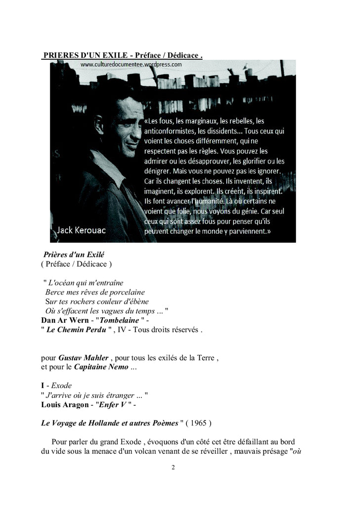 Prieres d'un Exile - Voyages