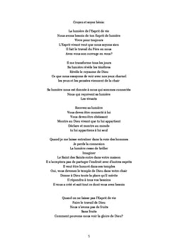 Reçoit l'Esprit de vie